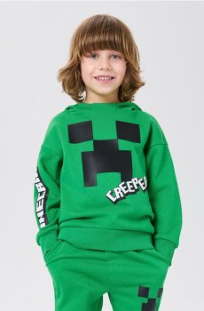 Кофта з принтом Minecraft - зелений