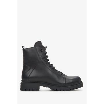 Зимові черевики шкіряні чорні Estro ER00114161