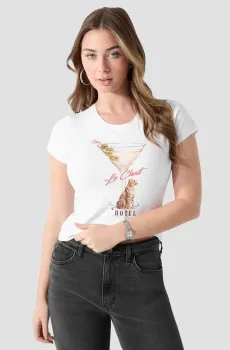 Женская белая футболка Белый M Guess W6GI33.K3302;G011