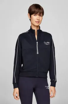 Женская темно-синяя спортивная кофта SCRIPT REG FULL ZIP Синий S Tommy Hilfiger WW0WW42924