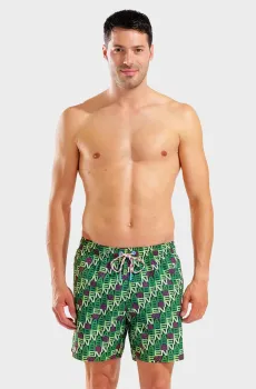 Мужские плавательные шорты с узором WATER PRINTS BEACH BOXER AO Разноцветный XL Arena 007153-650