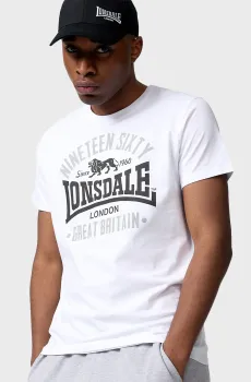 Мужская белая футболка KILCHOAN Белый XL Lonsdale 117347