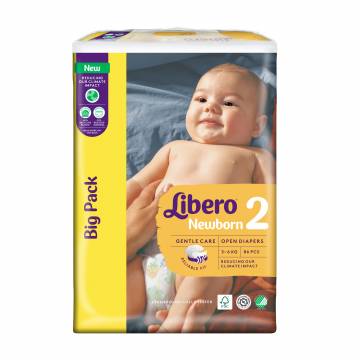 Подгузники Libero Newborn размер 2 (3-6 кг), 86 шт Подгузники Libero Newborn размер 2 (3-6 кг), 86 шт