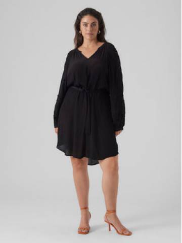 Vero Moda Curve Повсякденна сукня 10297334 Чорний Regular Fit Vero Moda Curve Повсякденна сукня 10297334 Чорний Regular Fit