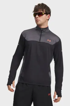 Мужская черная спортивная кофта UA Tech Utility 1/4 Zip Черный L Under Armour 6004963-002