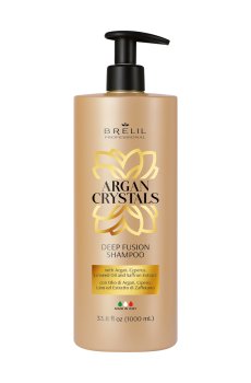 Шампунь для волос Brelil Argan Crystals Deep Fusion Shampoo с аргановым маслом, 1 л