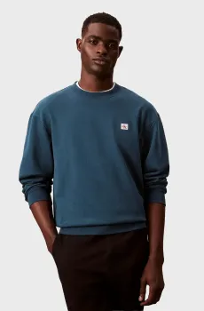 Мужской бирюзовый свитшот EU BADGE Бирюзовый L Calvin Klein Jeans LV04RC273G