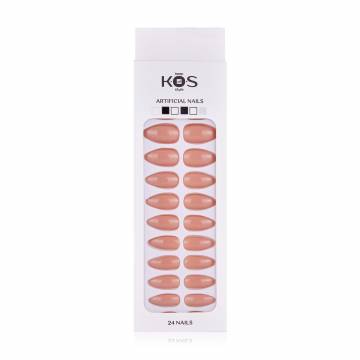 Набор искусственных ногтей K.O.S Keep Of Style миндаль, бежевый Набор искусственных ногтей K.O.S Keep Of Style миндаль, бежевый