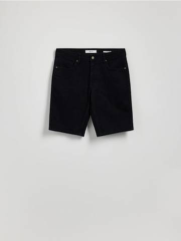 Reserved - Джинсові шорти slim fit - чорний - 6114L-99J Reserved - Джинсові шорти slim fit - чорний - 6114L-99J