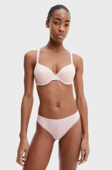Женский пудровый бюстгальтер GHTLY LINED PC Розовый 36DD Calvin Klein 000QF4082E