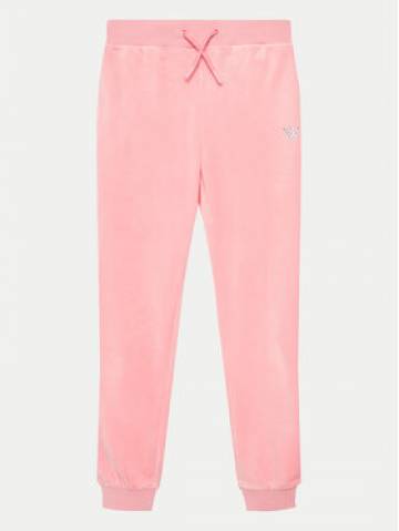 Guess Спортивні штани J4YQ20 KBXI2 Рожевий Regular Fit Guess Спортивні штани J4YQ20 KBXI2 Рожевий Regular Fit