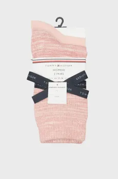 Женские розовые носки (2 пары) TH WOMEN SOCK  RUNFREE Розовый 35-38 Tommy Hilfiger 701229862