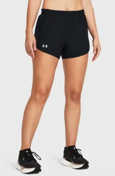 Женские черные шорты UA Fly By 3 Shorts Черный S Under Armour 1382438-001