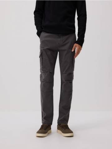 Reserved - Штани slim fit у стилі карго - темно-сірий - 6003L-90X Reserved - Штани slim fit у стилі карго - темно-сірий - 6003L-90X