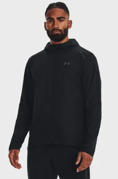 Мужская черная ветровка UA STORM RUN HOODED JACKET Черный XXL Under Armour 1376795-001