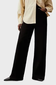 Женские черные джинсы HIGH RISE WIDE INFINITE BLACK Черный 25-32 Calvin Klein K20K207304