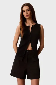 Женские черные шорты UTILITY Черный 12 Calvin Klein Jeans LV047F624G