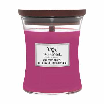 Ароматическая свеча в стакане WoodWick Hourglass Candle Mini Wild Berry & Beets, 85 г Ароматическая свеча в стакане WoodWick Hourglass Candle Mini Wild Berry & Beets, 85 г