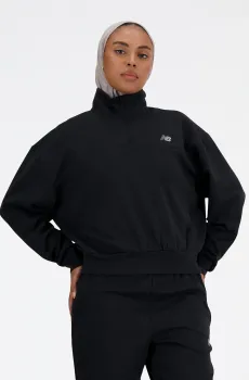 Женский черный реглан Triple Knit Spacer Черный L New Balance WT41106BK