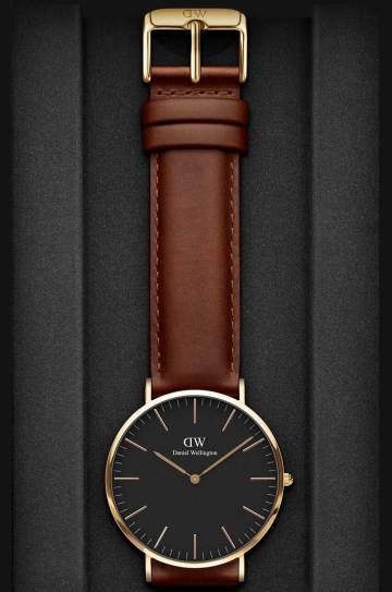 Часы Daniel Wellington Classic 40 St Mawes мужской цвет коричневый Часы Daniel Wellington Classic 40 St Mawes мужской цвет коричневый