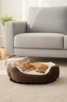 Ліжечко для домашніх тварин - золотисто-коричневий