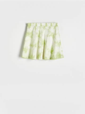 Reserved - Спідниця з ефектом tie dye - світло-зелений - 9575X-70X Reserved - Спідниця з ефектом tie dye - світло-зелений - 9575X-70X
