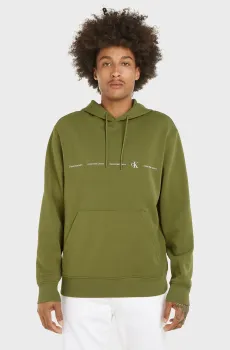 Мужское зеленое худи Зеленый M Calvin Klein Jeans J30J325340