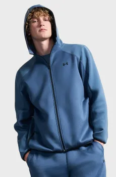 Мужское серое худи UA Unstoppable Flc Txtrd FZ-GRY Серый L Under Armour 6013433-044