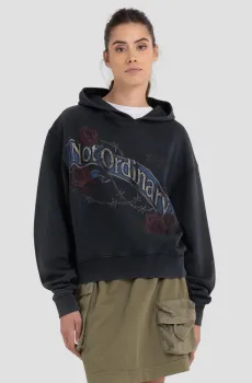 Женское черное худи Черный XS Replay W3041 .000.22738M