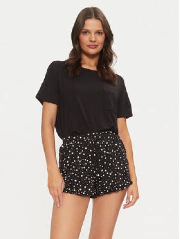 Hunkemöller Піжама 206603 Чорний Regular Fit Hunkemöller Піжама 206603 Чорний Regular Fit
