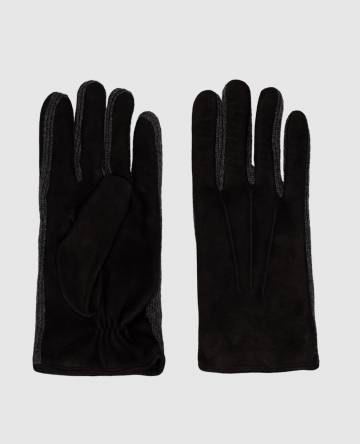 Черные замшевые перчатки TYLAR