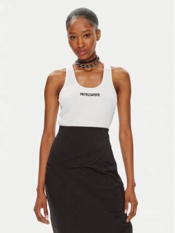 Patrizia Pepe Топ 8M1617/J216-W103 Білий Slim Fit Patrizia Pepe Топ 8M1617/J216-W103 Білий Slim Fit