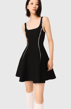 Женское черное платье Черный 38 MAJE MFPRO04573_Black