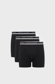 Мужские черные боксеры (3 шт) Черный XL Tommy Hilfiger UM0UM03982