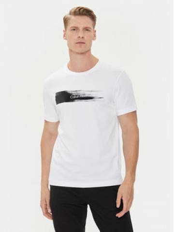 Calvin Klein Футболка Brush Logo K10K113113 Білий Regular Fit Calvin Klein Футболка Brush Logo K10K113113 Білий Regular Fit