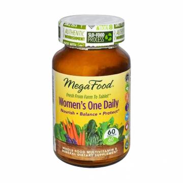 Мультивитамины для женщин Mega Food Womens One Daily, 60 таблеток Мультивитамины для женщин Mega Food Womens One Daily, 60 таблеток