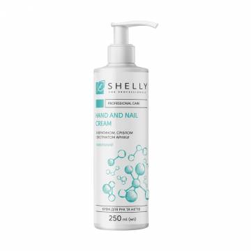 Крем для рук и ногтей Shelly Hand and Nail Cream с кератином, серебром и экстрактом арники, 250 мл Крем для рук и ногтей Shelly Hand and Nail Cream с кератином, серебром и экстрактом арники, 250 мл