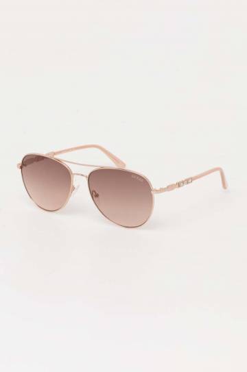 Солнцезащитные очки Guess женские цвет золотой GF6143 28F Солнцезащитные очки Guess женские цвет золотой GF6143 28F