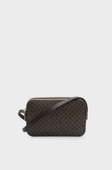 Женская темно-коричневая сумка с узором ELONGATED CAMERA Коричневый ONESIZE Calvin Klein LV04F3268G