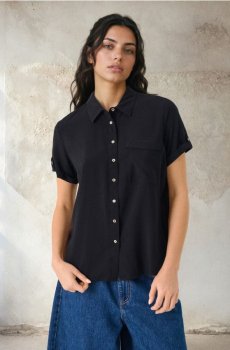 Віскозна сорочка - чорний