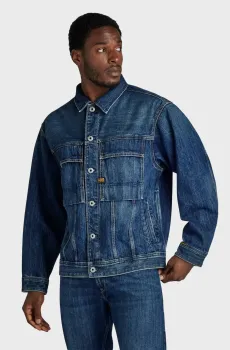 Мужская синяя джинсовая куртка Oversized Синий S G-Star RAW D24332,D577