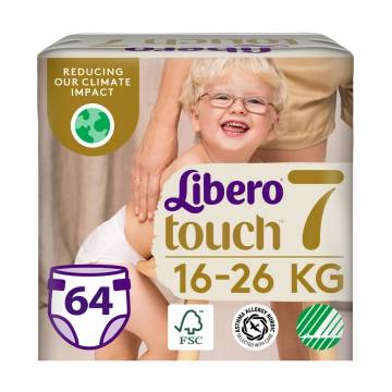 Подгузники Libero Touch размер 7 (16-26 кг), 2*32 шт Подгузники Libero Touch размер 7 (16-26 кг), 2*32 шт