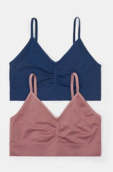 Бюстгальтери типу топ, 2 шт. - різнобарвний