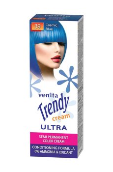 Оттеночная крем-краска для волос Venita Trendy Semi Permanent Color Cream 39 Космический синий, 105 мл