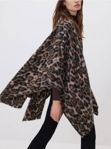 Reserved - LADIES` PONCHO - різнобарвний - 661FE-MLC