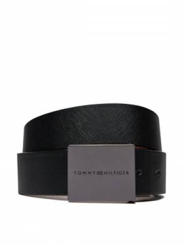 Tommy Hilfiger Чоловічий ремінь Plaque Buckle 3.5 Rev AM0AM12063 Чорний Tommy Hilfiger Чоловічий ремінь Plaque Buckle 3.5 Rev AM0AM12063 Чорний