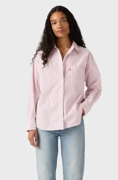 Женская розовая рубашка в полоску Розовый L Levi’s® 001HM;0013