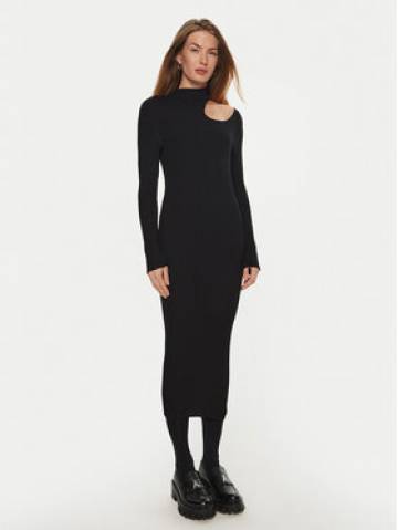 Hugo Трикотажна сукня Sedennie 50522537 Чорний Slim Fit Hugo Трикотажна сукня Sedennie 50522537 Чорний Slim Fit