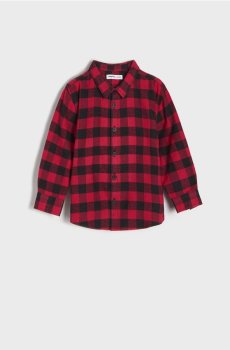 Сорочка у смужку - червоний