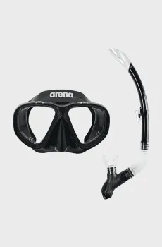 Набор детских аксессуаров для плавания (трубка, маска) PREMIUM SNORKELING SET JR Черный ONESIZE Arena 002019-505